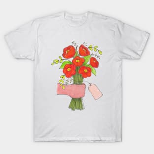 For You (Bouquet of Poppies) T-Shirt